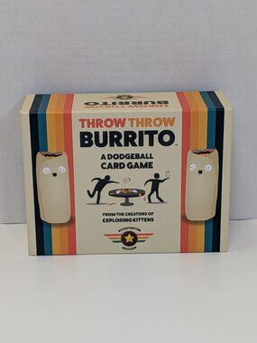Throw Throw Burrito Kickstarter Edition Exploding Kittens New Sticker Sealed